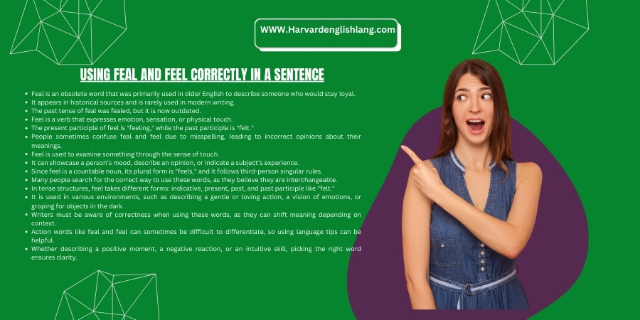 Using Feal and Feel Correctly in a Sentence