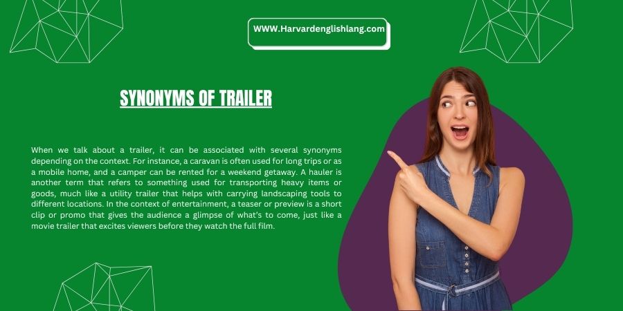 Synonyms of Trailer