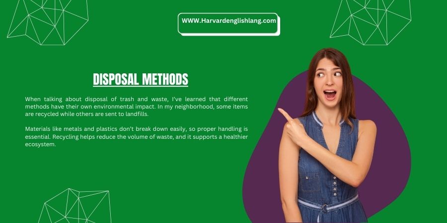 Disposal Methods