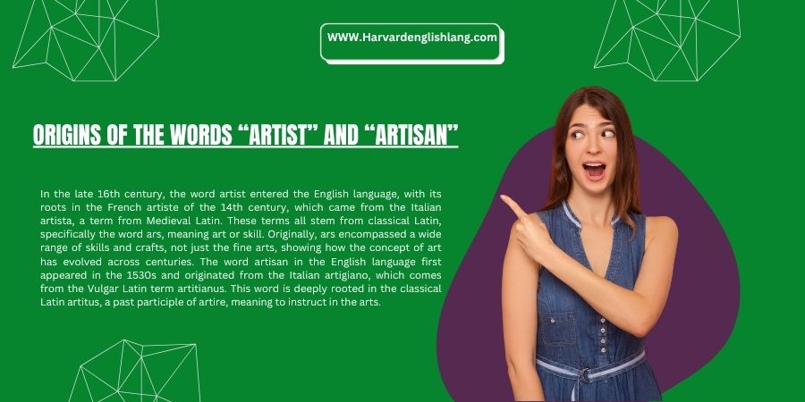 Origins of the Words “Artist” and “Artisan”