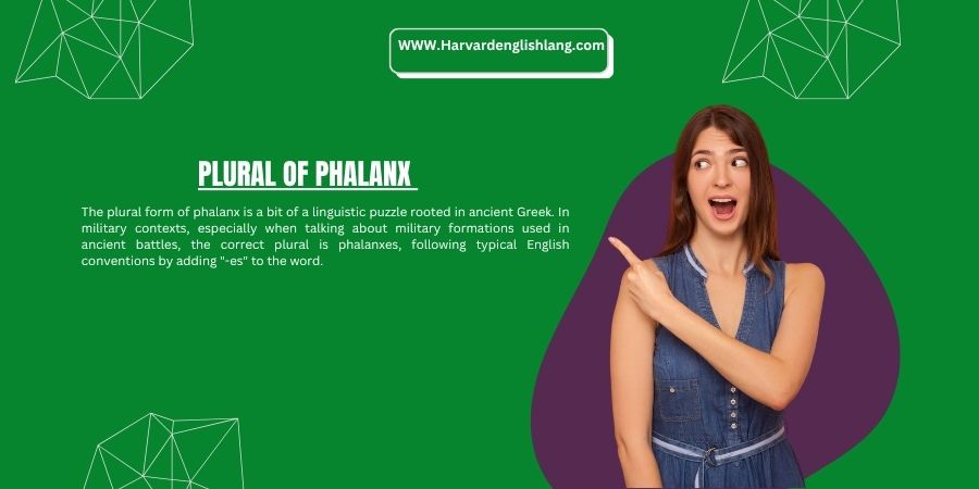 Plural of Phalanx
